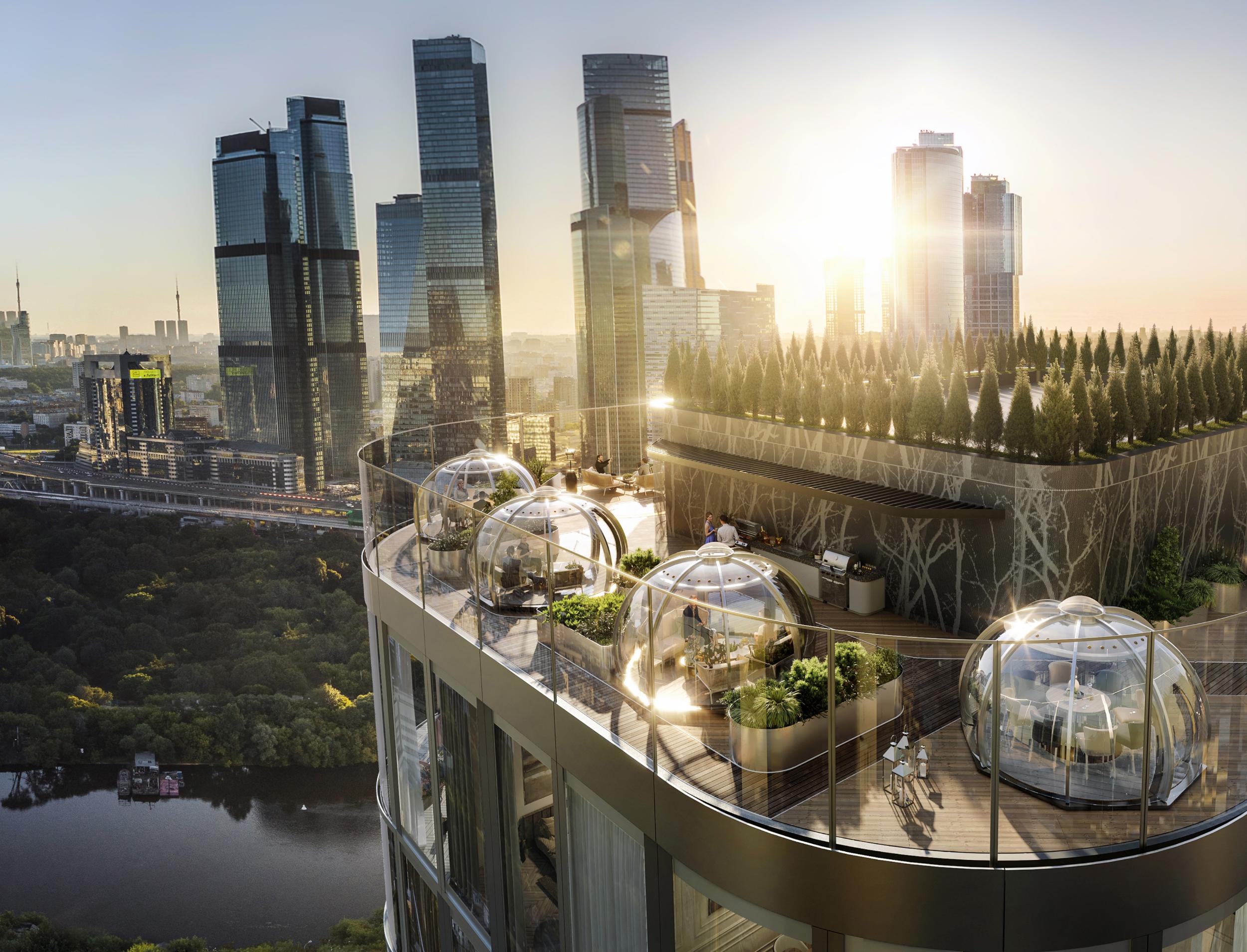 Инфраструктура River Park Towers: Sky lounges